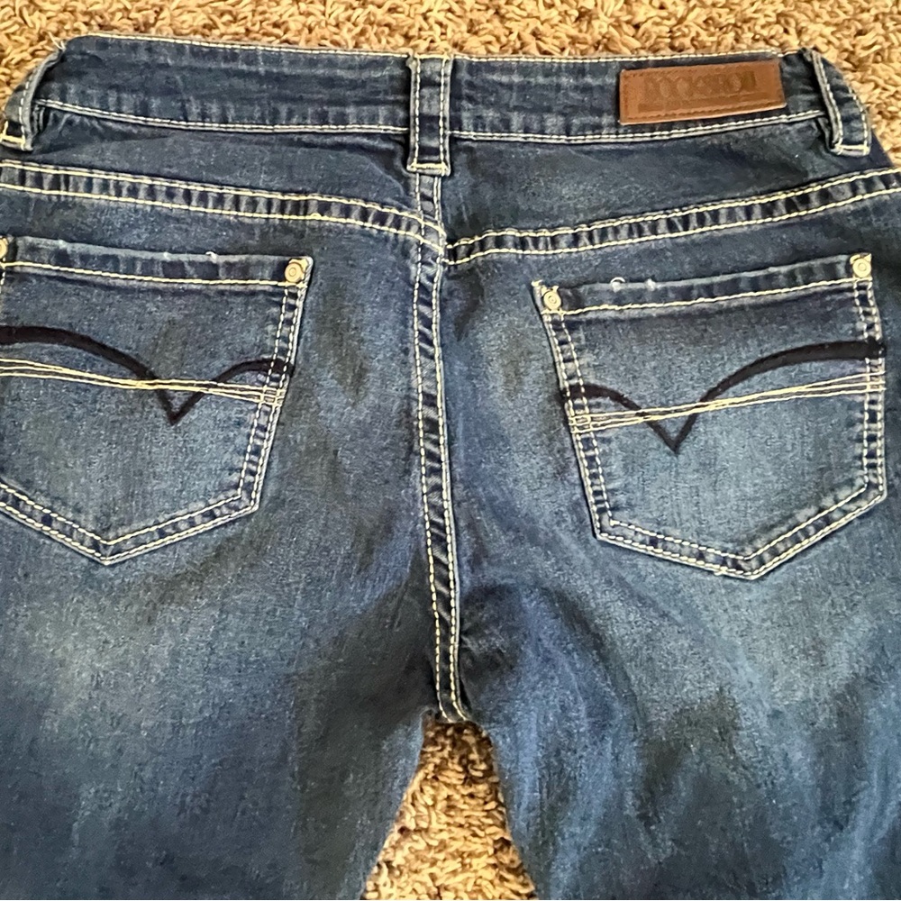 Rock & Roll Denim Women's Boot Cut Jeans in Medium Blue - Picture 6 of 8